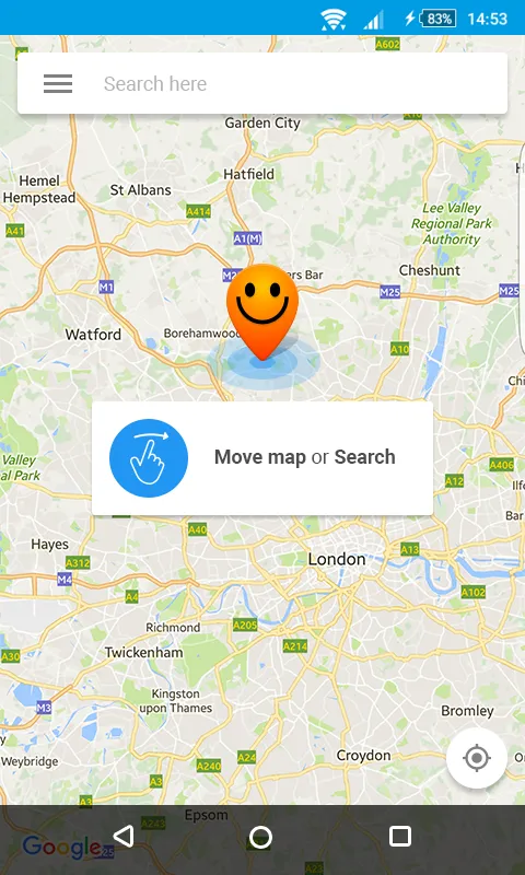 Screenshot di Hola Fake GPS