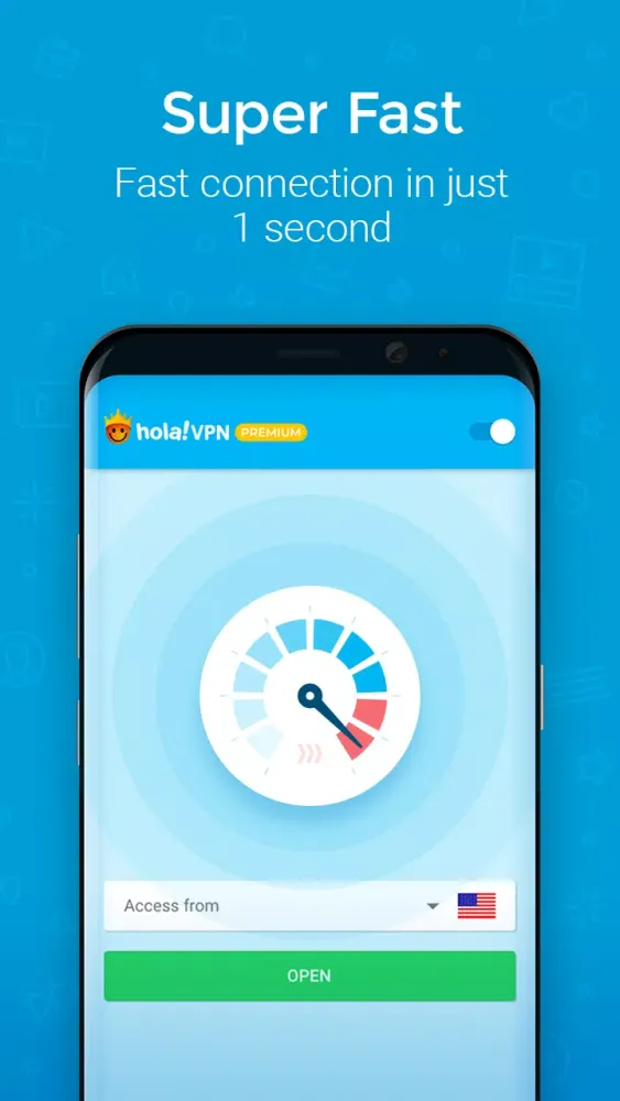 ภาพหน้าจอของ HolaVPN PLUS