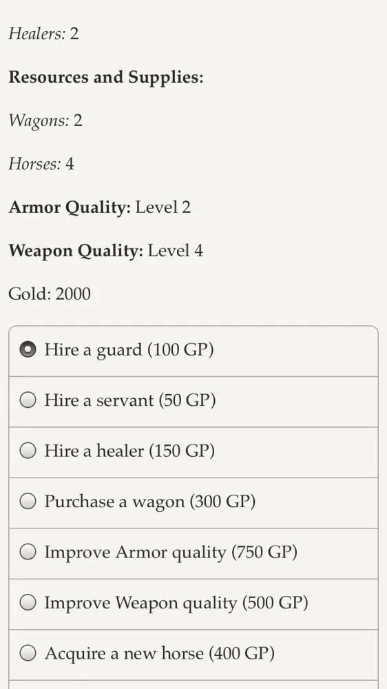 Life of a Mercenary 스크린샷