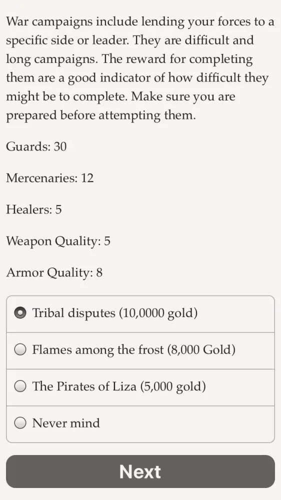Life of a Mercenary 스크린샷