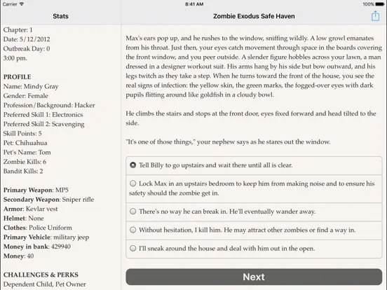 Tangkapan skrin Zombie Exodus: Safe Haven iPad 