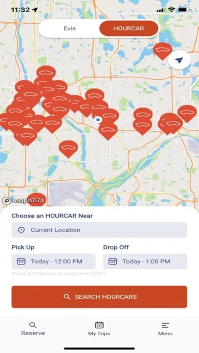 Screenshot di Evie Carshare