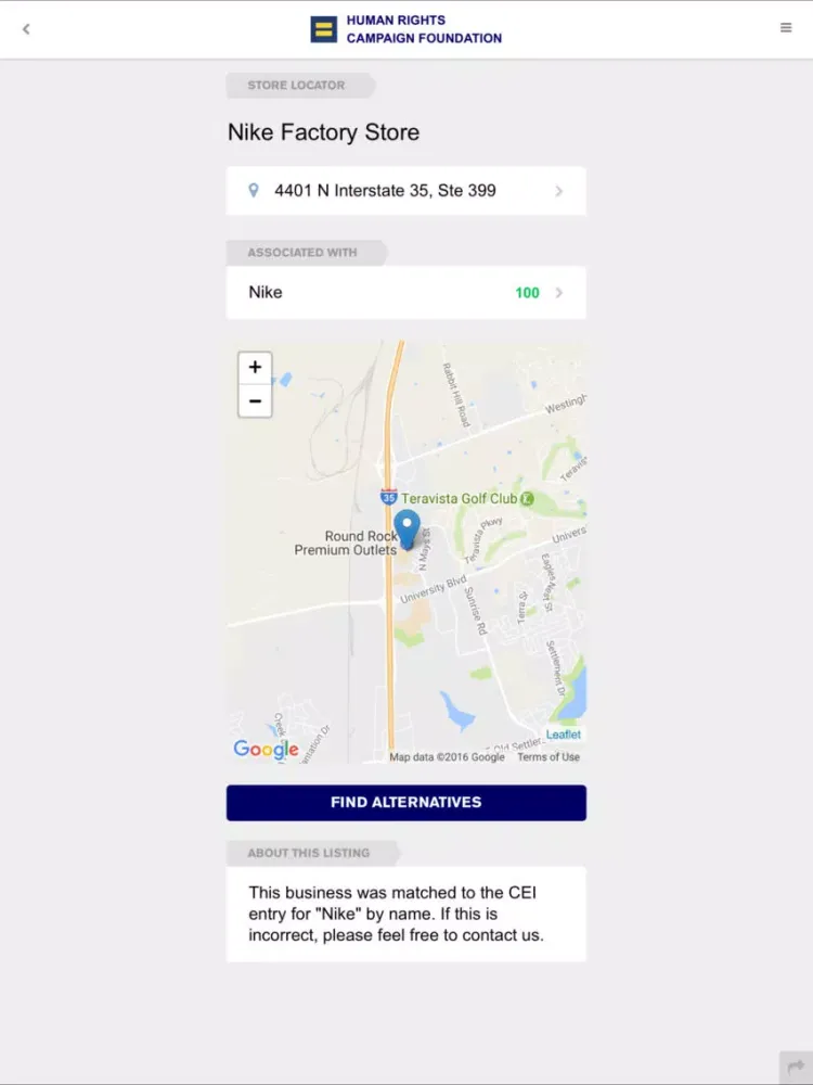 Tangkapan skrin HRC Foundation's Buyer's Guide iPad 
