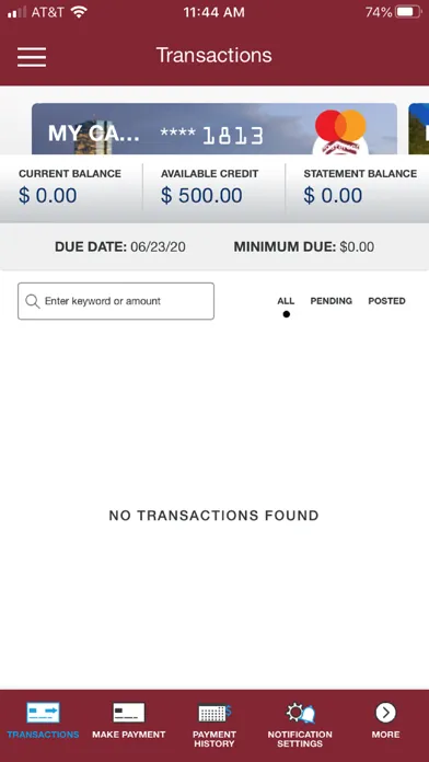 Harvard FCU Cards 스크린샷