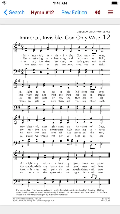 Tangkapan layar Glory to God Ecumenical Hymnal
