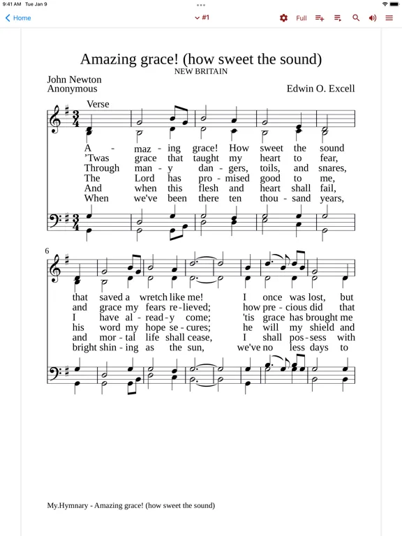 My.Hymnary iPad 应用截图