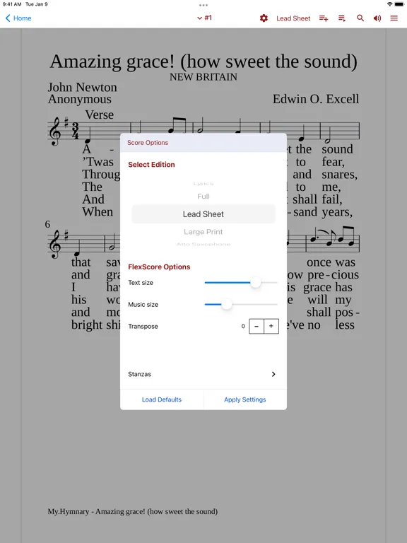 My.Hymnary iPad 应用截图