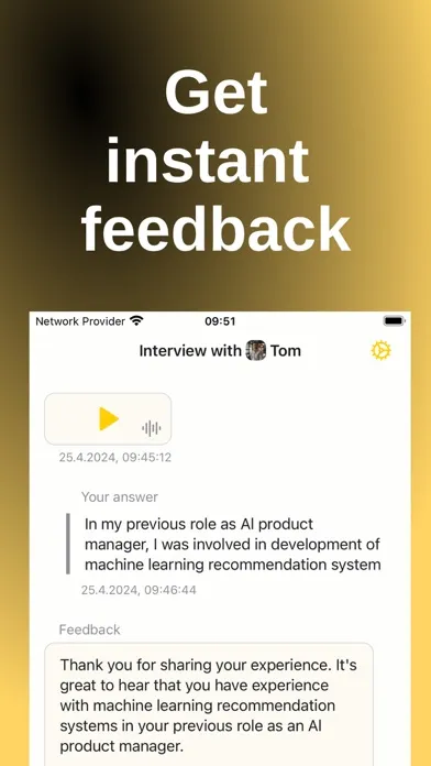 Feedback Loop: interview prep 스크린샷