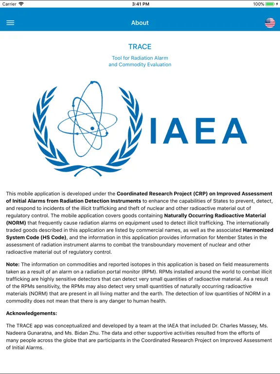 صور TRACE - IAEA iPad 