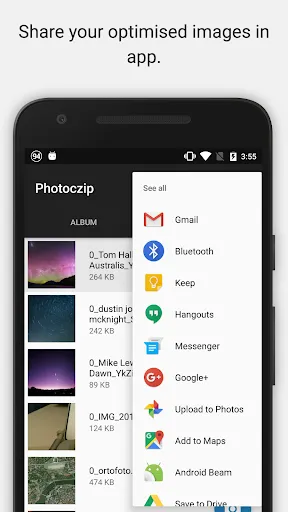 Photoczip - compress resize Screenshots