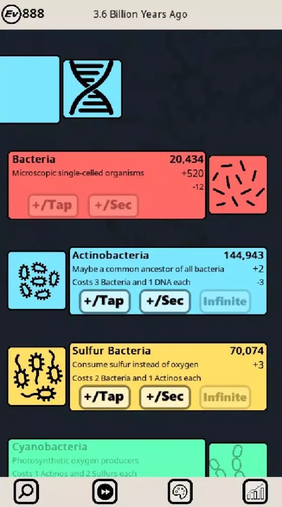 Life Incremental Evolution Clicker Screenshots