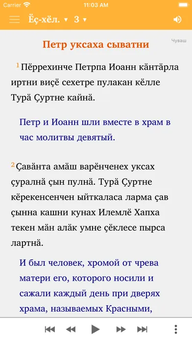 Screenshot di Ҫӗнӗ Халал (NT in Chuvash)