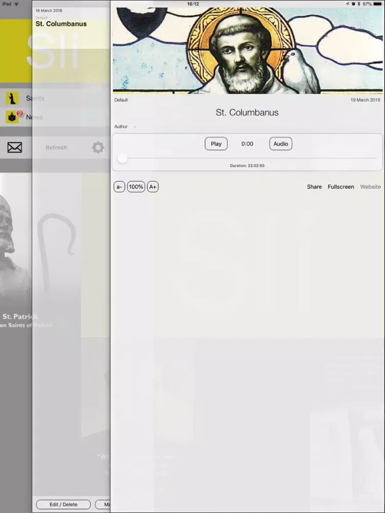 Capturas de tela do Sli iPad 