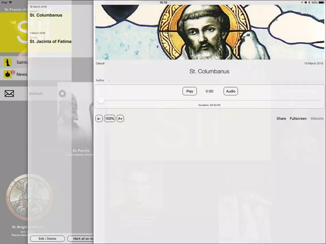 Capturas de tela do Sli iPad 