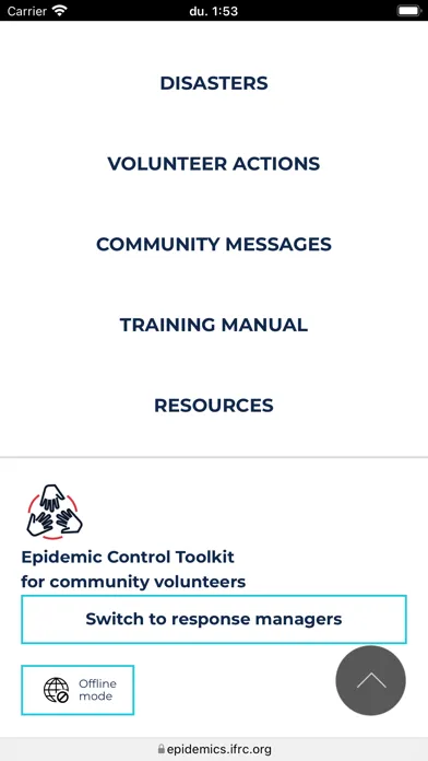 Capturas de tela do Epidemic Control Toolkit