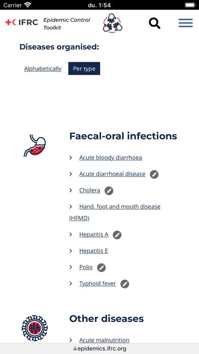 Capturas de tela do Epidemic Control Toolkit