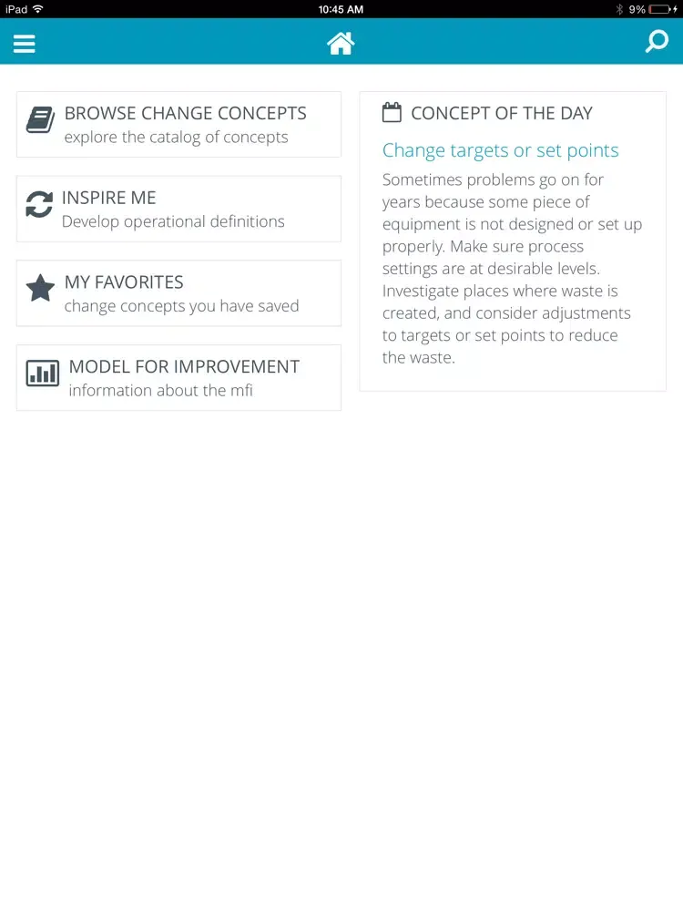 The Improvement App iPad  Screenshots