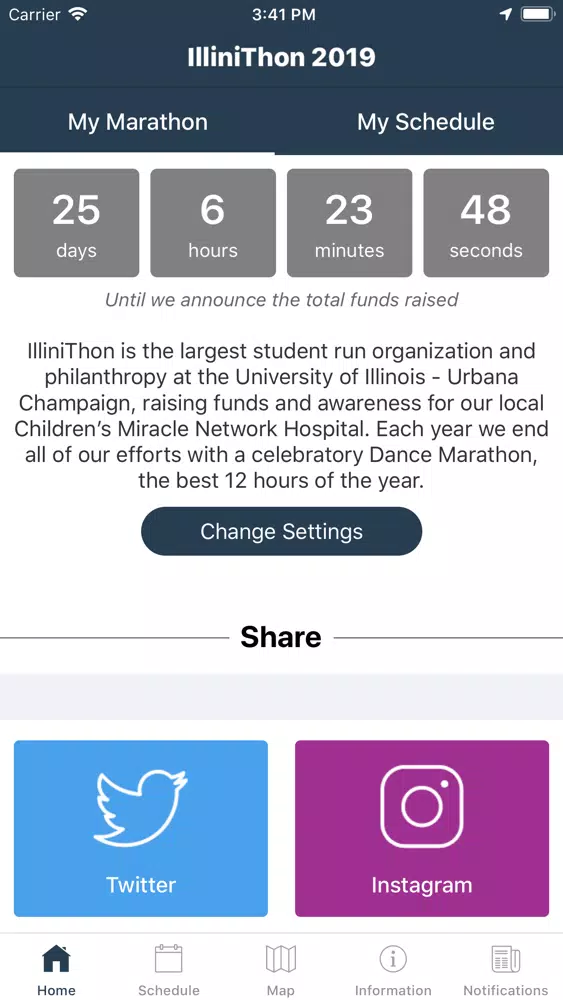 Tangkapan skrin IlliniThon - Dance Marathon