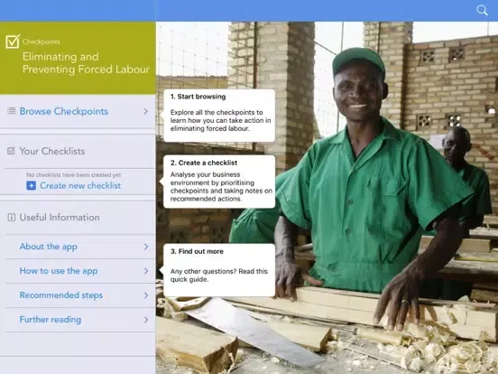 Eliminating and Preventing Forced Labour: Checkpoints iPad 應用截圖