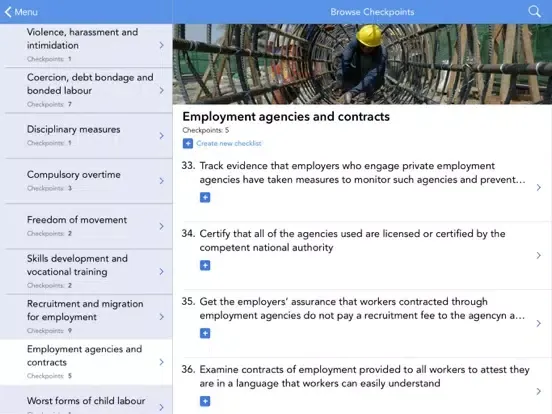 Eliminating and Preventing Forced Labour: Checkpoints iPad 應用截圖