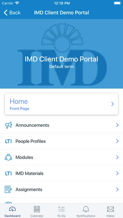 IMD Learning App سکرین شاٹس