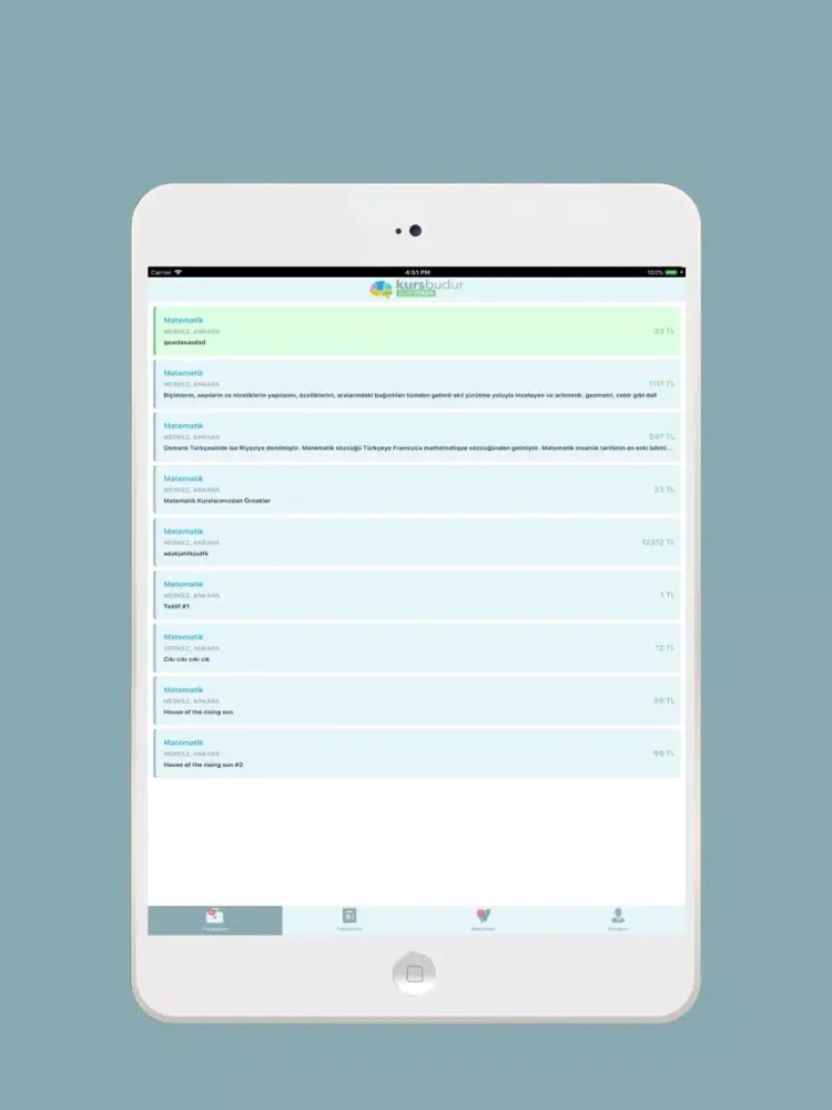 تصاویر Kursbudur - Kurs ve Özel Ders iPad 