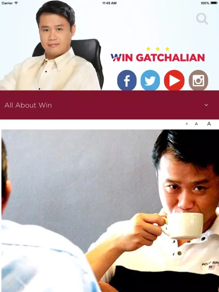 Zrzuty ekranu Win Gatchalian App iPad 