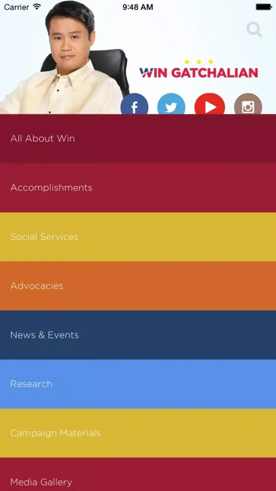 Zrzuty ekranu Win Gatchalian App