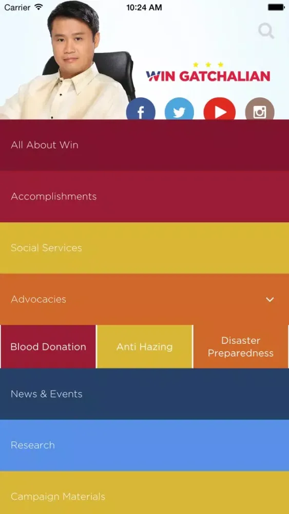 Zrzuty ekranu Win Gatchalian App