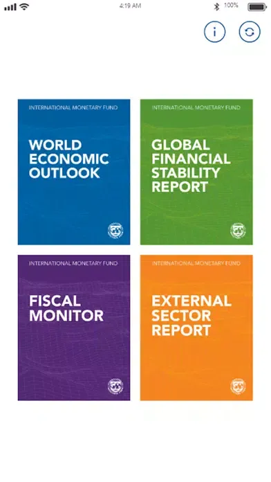 Captures d'écran de IMF Global Economic Reports
