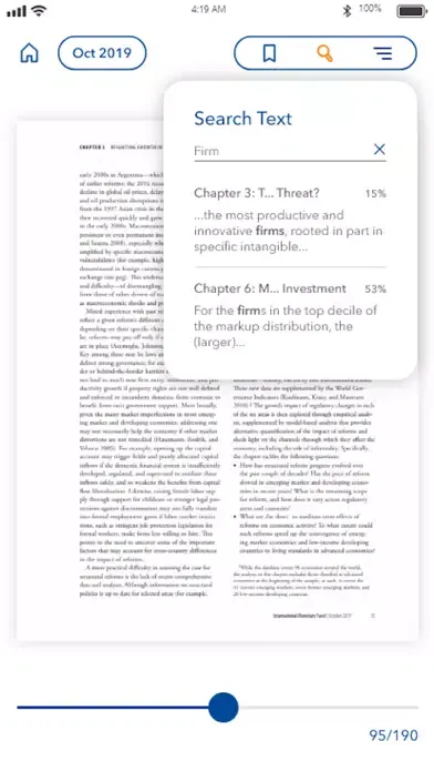 Captures d'écran de IMF Global Economic Reports