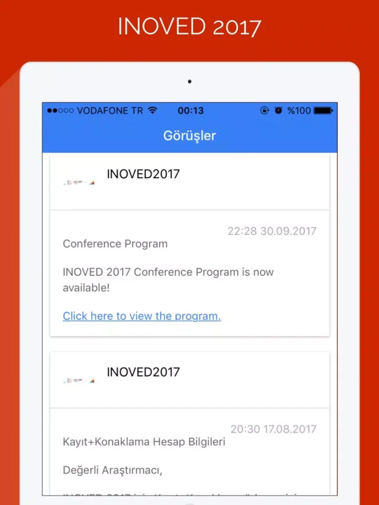 INOVED iPad  Ekran Görüntüleri