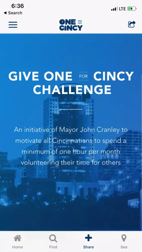 Tangkapan layar Give One For Cincy