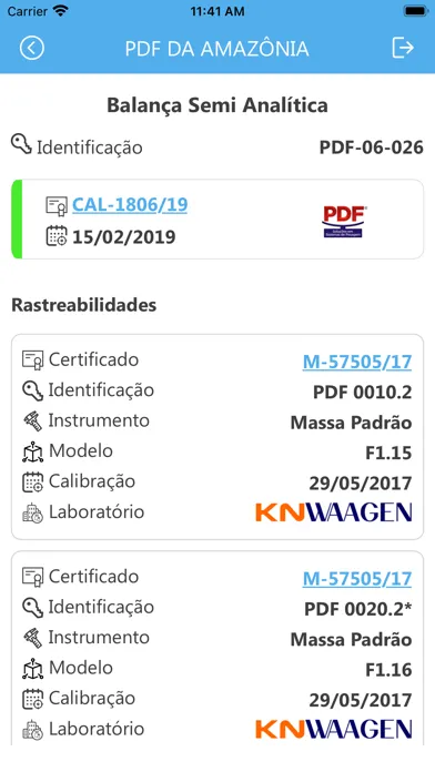 Capturas de pantalla de e-SGI Metrology