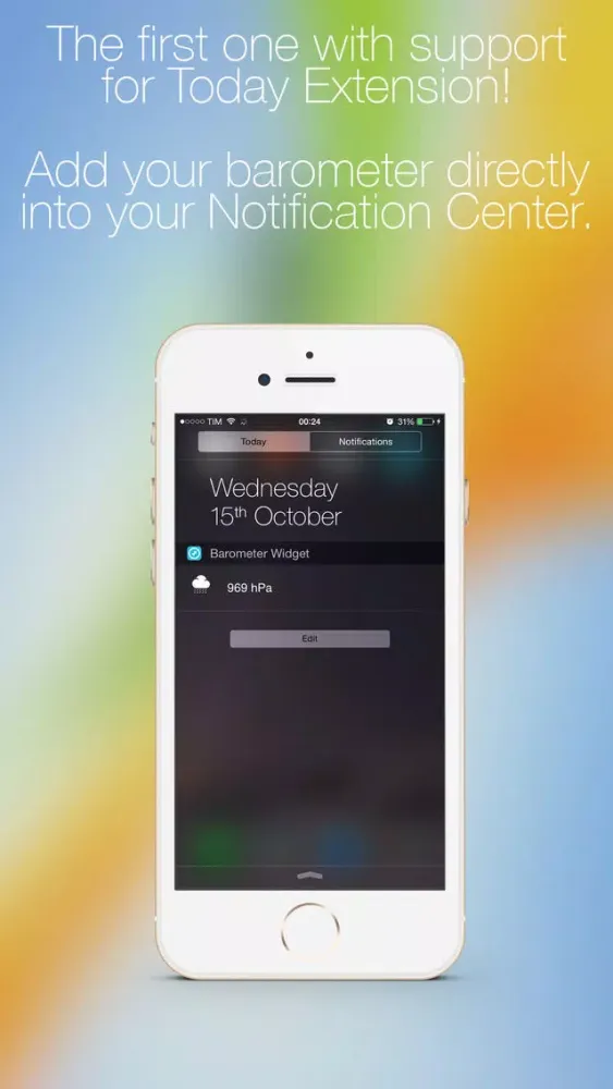 Barometer and Widget for iPhone6 and iPhone 6 Plus স্ক্রিনশট