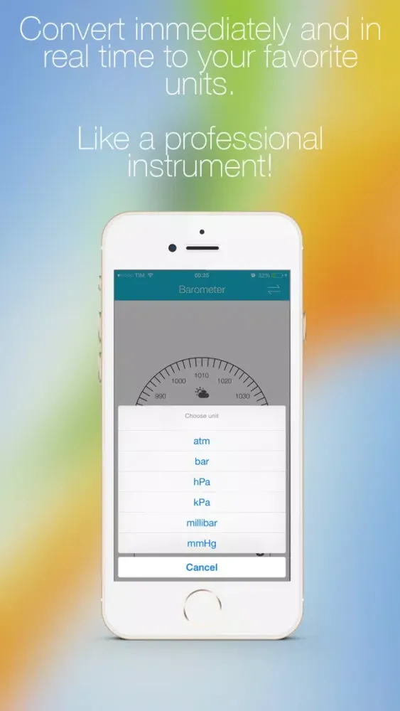 Barometer and Widget for iPhone6 and iPhone 6 Plus স্ক্রিনশট
