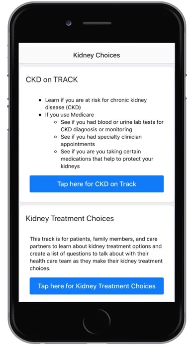 Screenshot di Kidney Choices