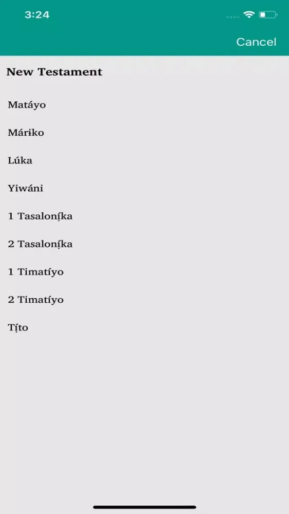 Capturas de tela do Baka Bible