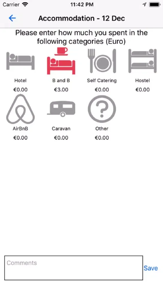 Travel Expense Ireland Screenshots
