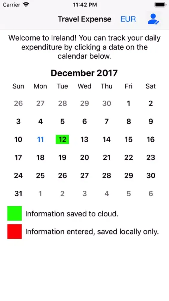 Travel Expense Ireland Screenshots