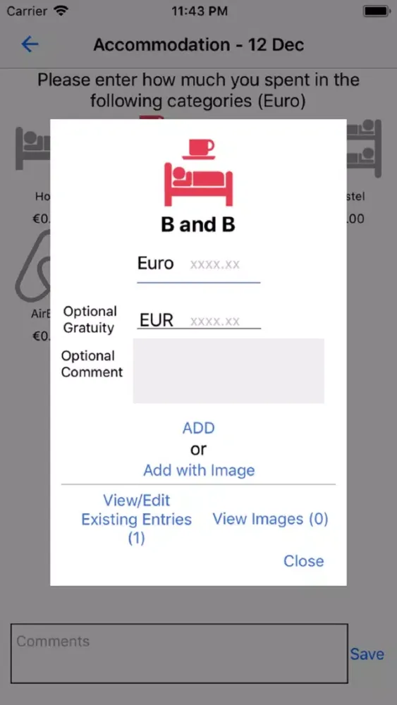 Travel Expense Ireland Screenshots