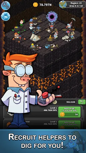 Captures d'écran de Tap Tap Dig: Idle Clicker Game