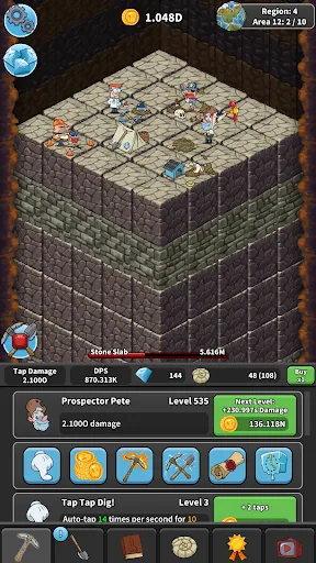 Captures d'écran de Tap Tap Dig: Idle Clicker Game