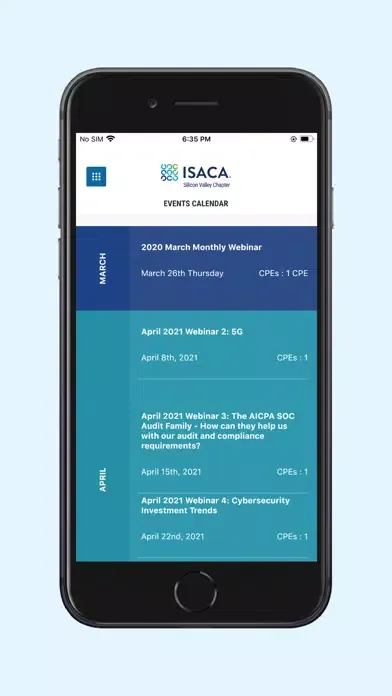 Скриншоты ISACA Silicon Valley Chapter