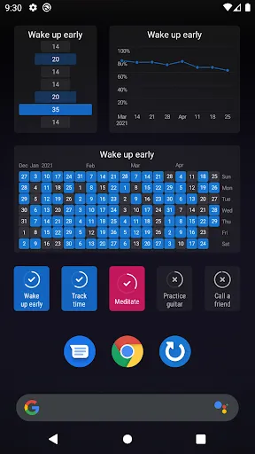 Capturas de tela do Loop Habit Tracker