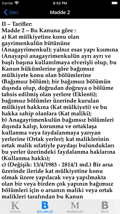 KAT MULKiYETi KANUNU Ekran Görüntüleri