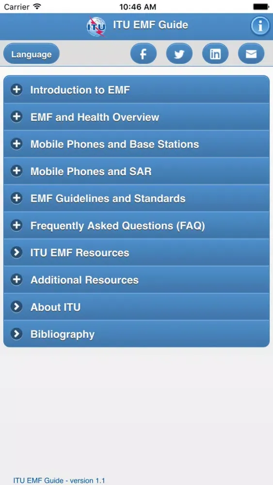 ITU EMF Guide স্ক্রিনশট