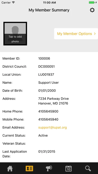 Captures d'écran de IUPAT Mobile Member Portal
