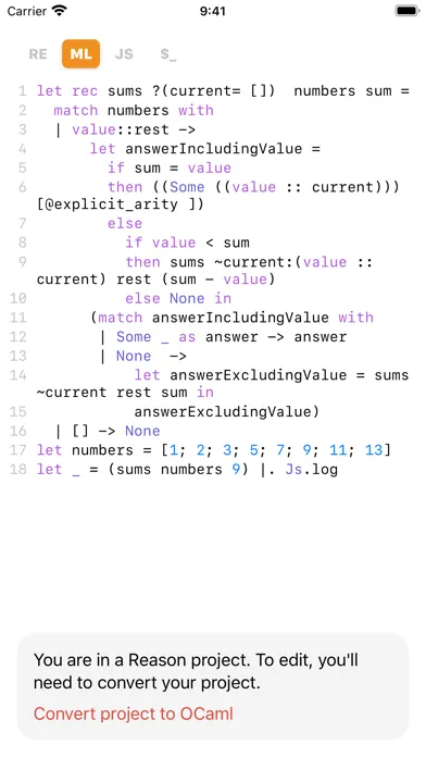 ReasonML স্ক্রিনশট