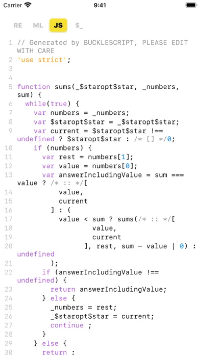 ReasonML স্ক্রিনশট